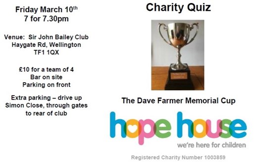 The Dave Farmer Memorial Cup poster