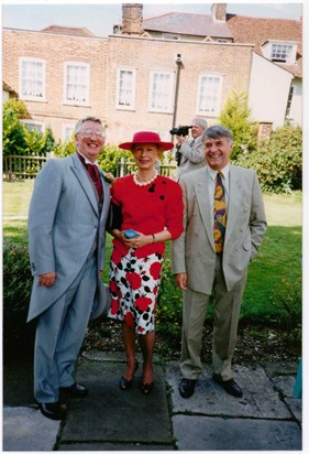 Taken by Marjorie at Ian & Sarah's wedding 1993
