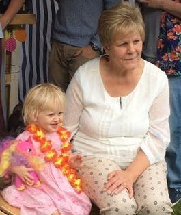 Mum, at Tania's 40th party, 4th August 2017