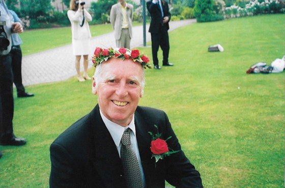 Dad at Traceys wedding 2001
