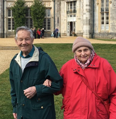 With Bob, at Highcliffe Castle