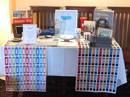 Remembrance table at The Amberwood 