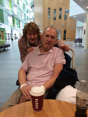 Terry and Carol in Bristol Hospital 