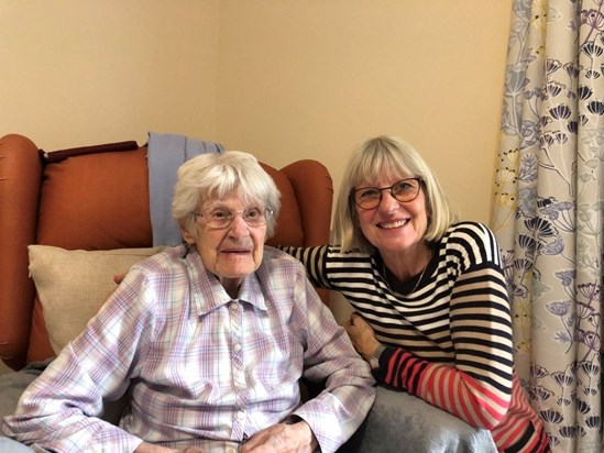 Mum on her 96th birthday