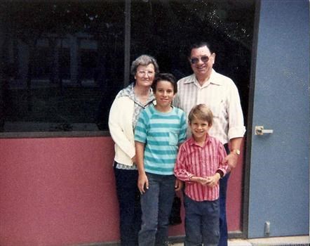 memai,jason,pa,and me at miller school april 1989