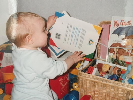 Ellie loved books from an early age