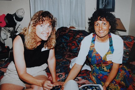 Vicki and Joanne Art Party Meeting 1993 8900