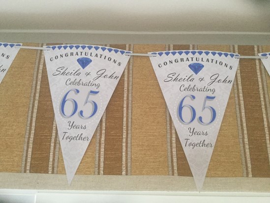 Sapphire wedding anniversary banner