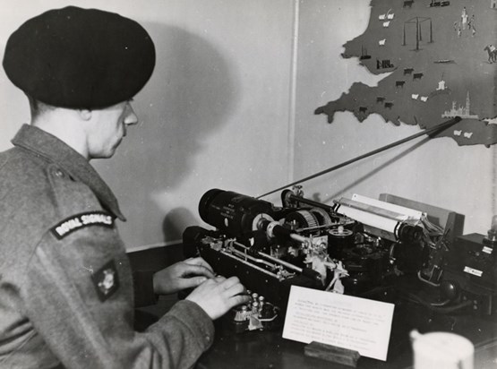 Creed 7B Column Teleprinter.Mum would of used in the Army. 