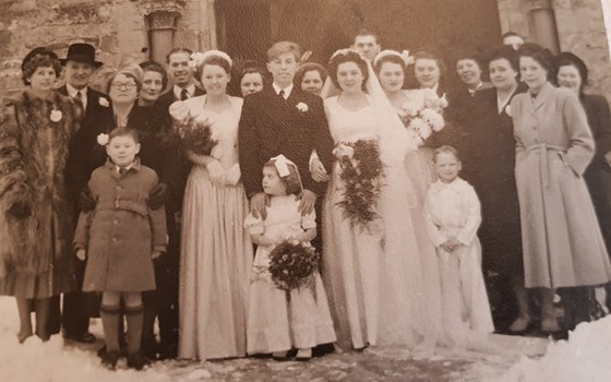 Joan and George's Wedding Day - 30th December 1950