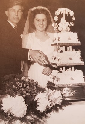 Joan and George's Wedding Day - 30th December 1950