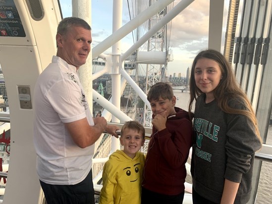 Nicky Turner on the London Eye