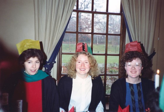 ST MARYS COLLEGE CHRISTMAS FORMAL - with AMANDA MILLER (R) + ELLIE THOMAS (NOW BONHAM) - 1988 or 1989