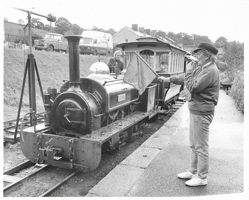 Guard at Launceston Steam Railway