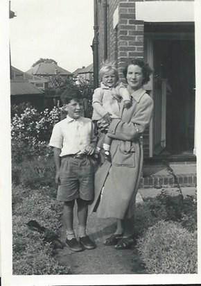 Alan, Derek and Mum 1958