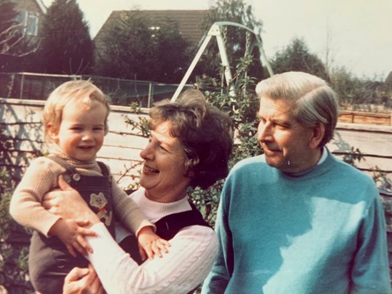 Nanny & Grand Dad with Ian. Wimborne, Dorset