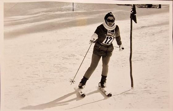 Carol Skiing