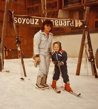 Carol and Daughter Hayley Ski