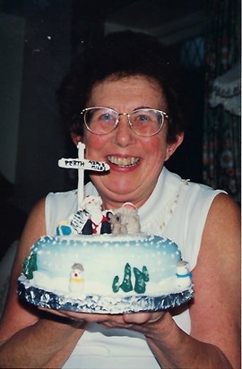 Personalised Christmas Cake for the Aussie visitors. Christmas 1997