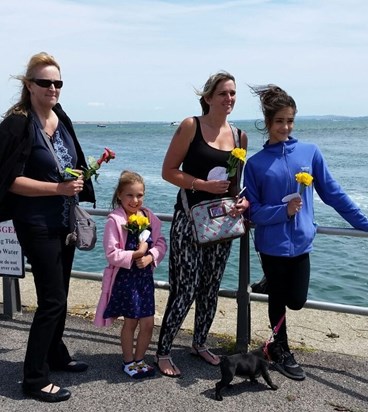 Wendy and family in Mudeford