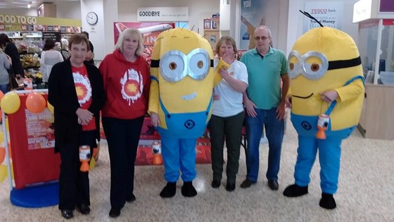 The crew raising awareness at the Tesco Lauras Day event.