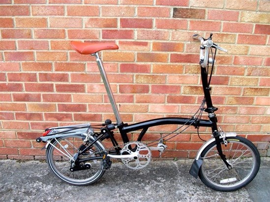 Ged's folding bike.