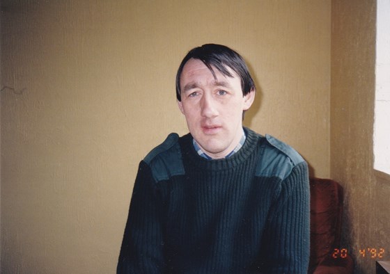 John in 1992. Eight days before his 39th birthday. He had been helping to decorate a friend's house.