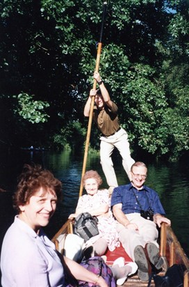 Enjoying punting on the Cam