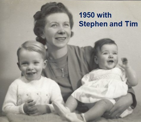 1950 with Stephen and Tim