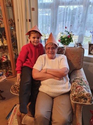 Making paper hats 