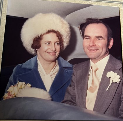 Wedding day. 24th January 1976