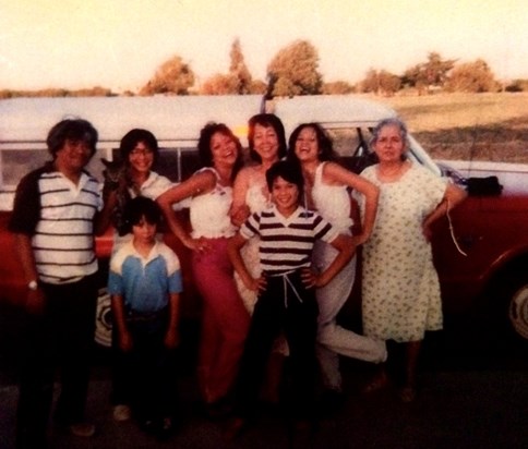Victor, Vincent Ian, Angela, Becky, Christine, Teresa and sister-in-law Dolores