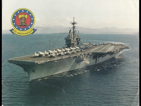 U.S.S. Independence (CV-62) where Glen was born again