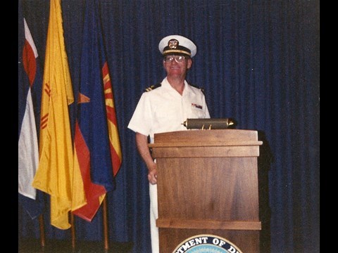Glen Riddle Navy Chaplain with rank of Lieutenant
