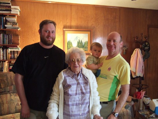 Four generations of Riddles: Reno, Glen, A.D., Ethan