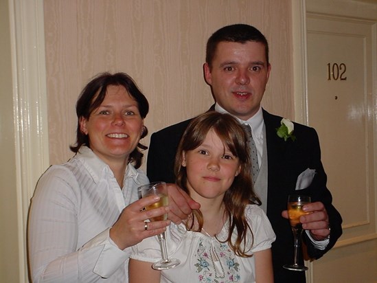 Paul, Lisa and Cheri in 2003 (Alex & Dave's wedding)