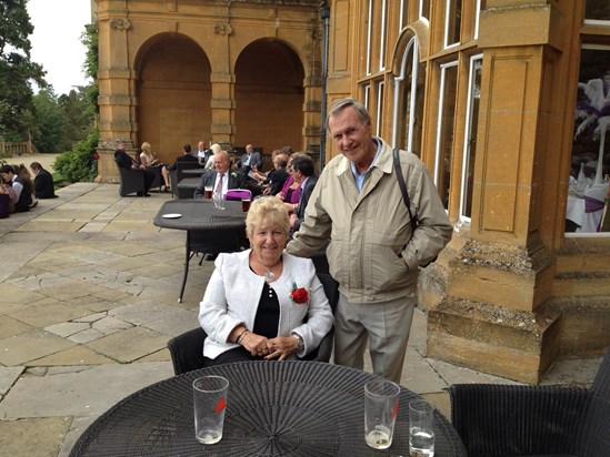 Keith with his sister, Carole at Joanne's Wedding in October 2013