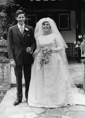 Mum and Dad on their wedding day - 1965