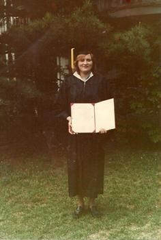 Linda with her Diploma!