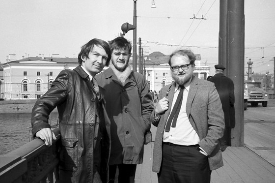 Andrew Hunter, Jim Cadman, Bob Buckler - Leningrad, April 1974