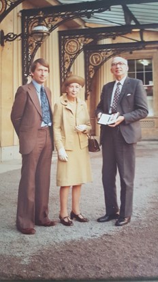Collecting his father's (Alan) CBE