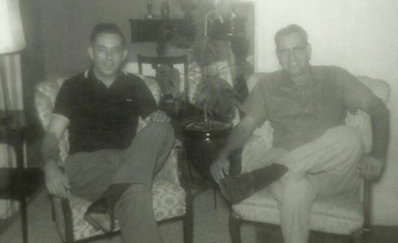Joe and his Dad, Joseph A. Schuman - Danville, IL - 1962