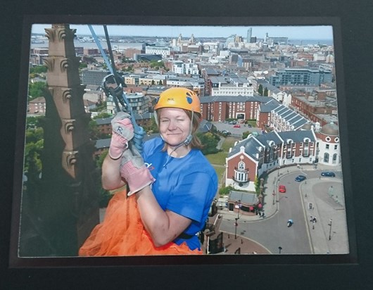 Liverpool Anglican Cathedral Abseil with Mnda Merseyside