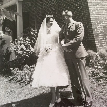 Mavis & Don’s wedding 1955