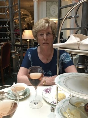 Afternoon tea at the Waldorf Hotel with Trina
