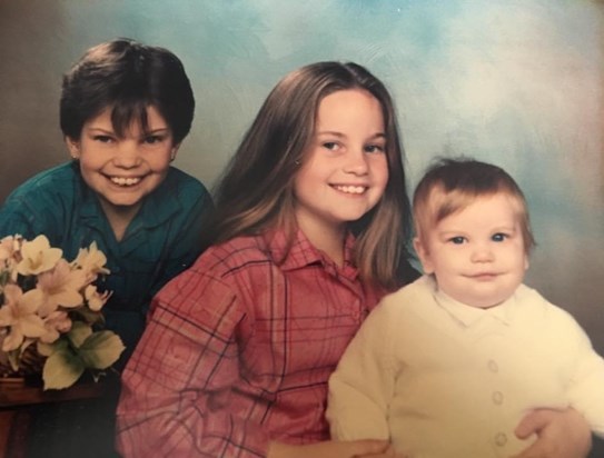 Violet's three children - back when they did as they were told (sort of)!
