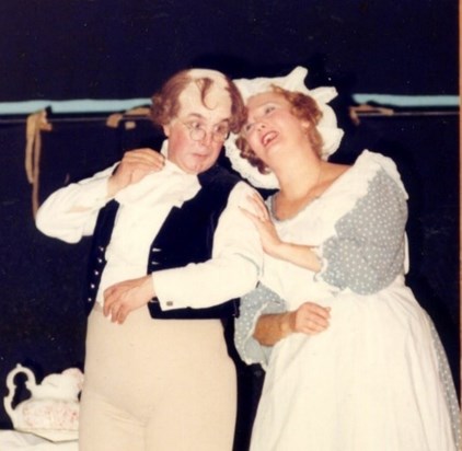 Len as Pickwick with Barbara Eastgate