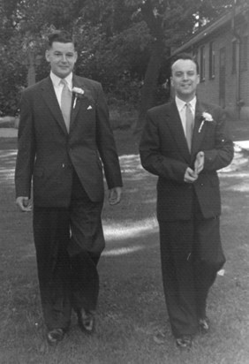 Dad and His Best Man, Bill Price (later MBE) 20th September 1958