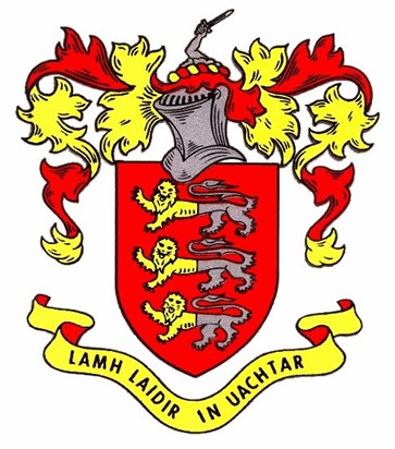 O'Brien coat of arms - motto: The strongest hand uppermost.