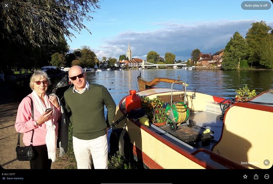 Mark and Mum in Marlow